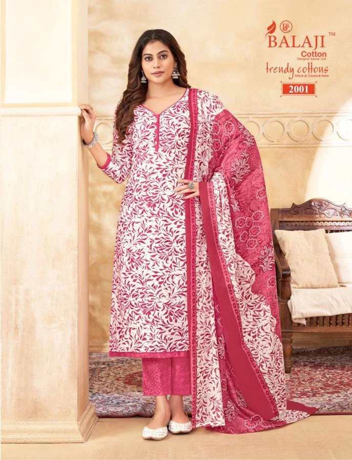 Balaji Trendy Cotton Vol 2 Cotton Wholesale Salwar Suit Catalog — Wholesale Salwar Suits, MPA wholesale from Surat - Gallery Image 13